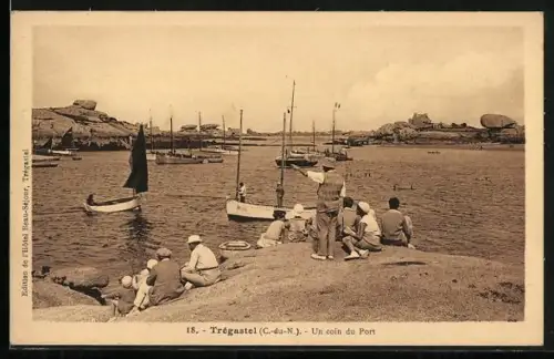 AK Trégastel /C.-du-N., Un coin du Port