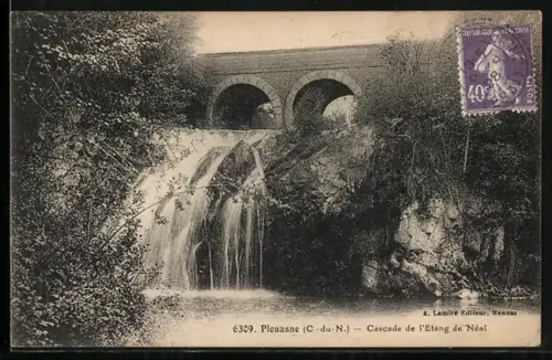 AK Plouasne /C.-du-N., Cascade de l`Étang de Néant