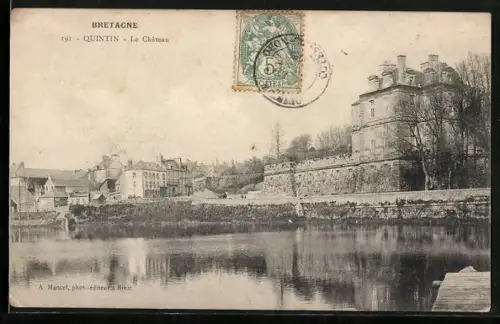AK Quintin, Le Château et son reflet dans l`eau
