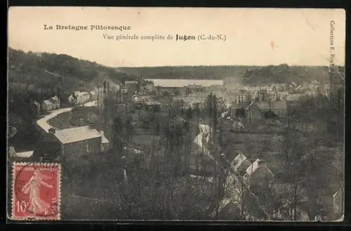 AK Jugon /C.-du-N., Vue générale complète de Jugon