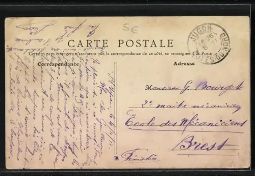 AK Jugon /C.-du-N., Vue générale complète de Jugon