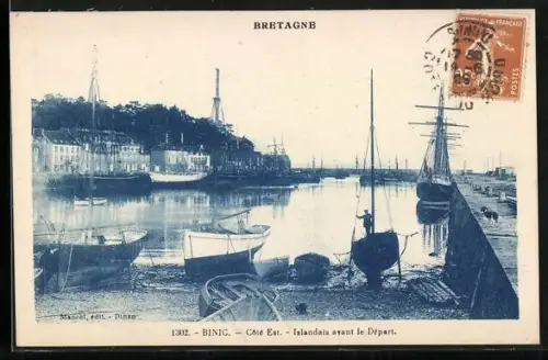 AK Binic, Côte Est, Islandais avant le Départ