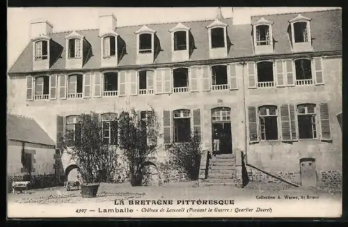 AK Lamballe, Château de Lévoné, Pendant la Guerre, Quartier Ducrot