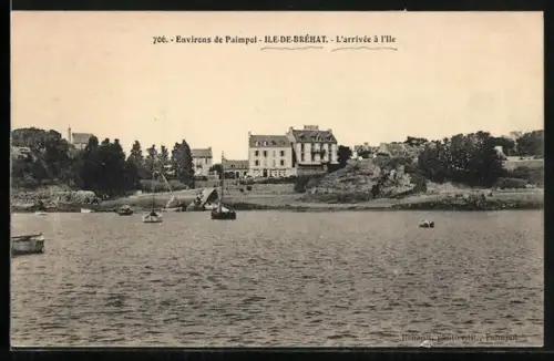 AK Île-de-Bréhat, L`arrivée à l`île