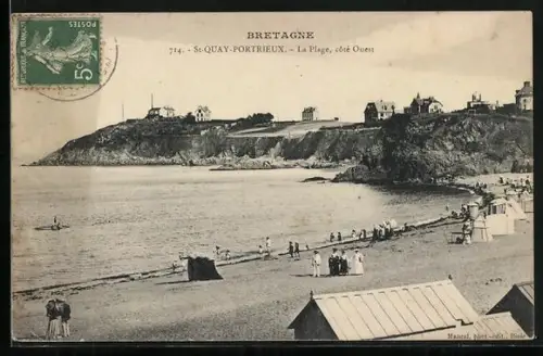 AK St-Quay-Portrieux, La Plage, côté Ouest
