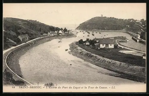 AK Saint-Brieuc, L`Entrée du Port du Légué et la Tour de Cesson