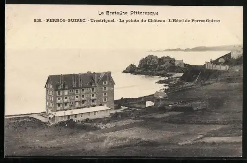 AK Perros-Guirec, La pointe du Château, L`Hôtel de Perros-Guirec