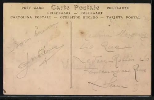 AK Port-Blanc /Côtes-du-Nord, Ty-Chanonnion chez Botrel, maison en pierre et tour battue par le vent