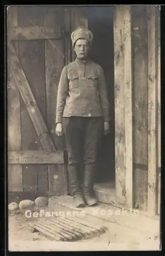 Foto-AK Gefangene Kosakin 1914-1916