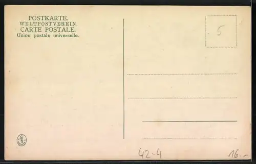 Künstler-AK Einladung zur Wald-Treib-Jagd zu Bemerade-Seehorst, Jäger und sein Hund