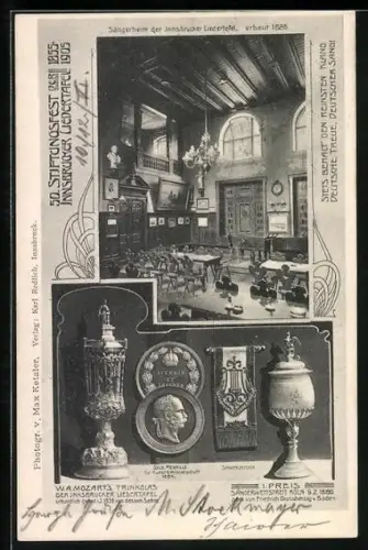 AK Innsbruck, 50.Stiftungsfest der Innsbrucker Liedertafel