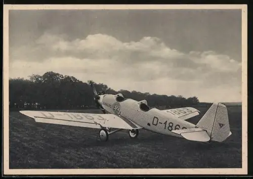 AK Flugzeug Junkers-Junior A 50 zum Start bereit