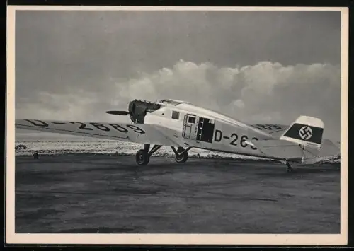AK Ganzmetall-Kabinen-Flugzeug Junkers-Ju 33 Land, Passagier-, Fracht-, Luftbild- und Schädlingsbekämpfungsflugzeug, Hak