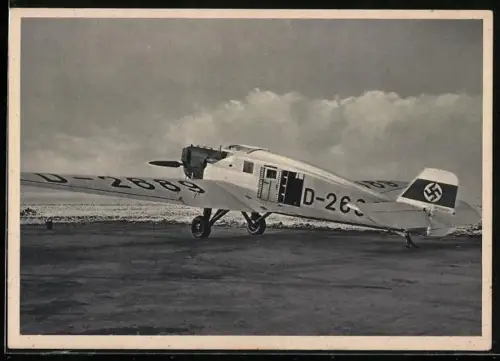 AK Ganzmetall-Kabinen-Flugzeug Junkers-Ju 33 Land, Passagier-, Fracht-, Luftbild- und Schädlingsbekämpfungsflugzeug, Hak