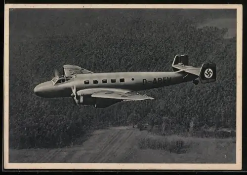 AK Flugzeug Junkers-Ju 86 im Flug