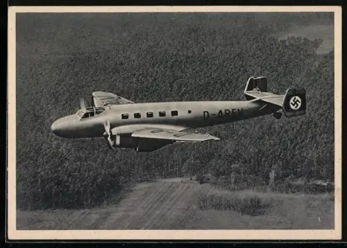 AK Flugzeug Junkers-Ju 86 im Flug
