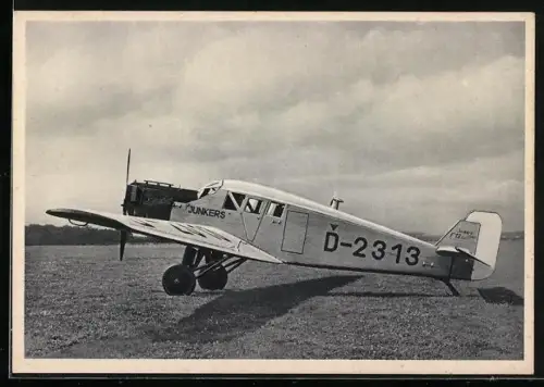 AK Flugzeug Junkers-F 13