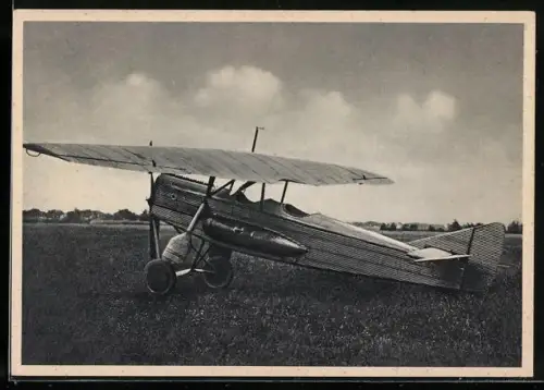 AK offenes Ganzmetall-Flugzeug Junkers-J 2l auf dem Startplatz