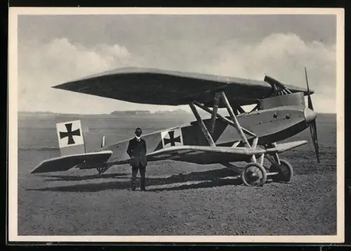 AK Ganzmetall-Flugzeug Junkers-J 4 auf dem Flugfeld