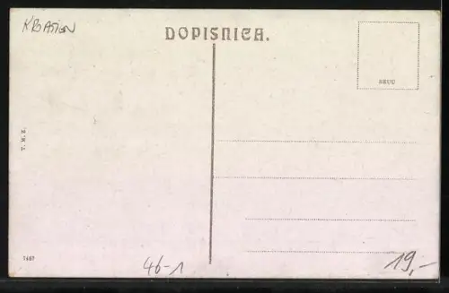 AK Zagreb, Pejacevicév trg., Strassenbahn, Marktstände