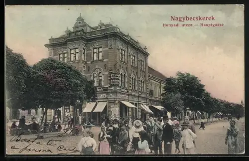 AK Nagybecskerek, Geschäfte in der Hauptgasse