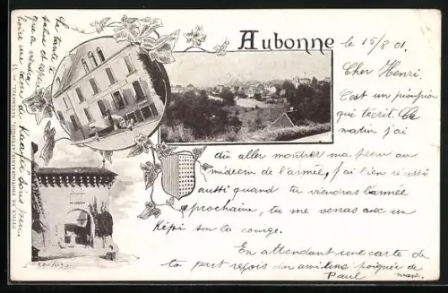 AK Aubonne, Hôtel de la Couronne, Vue générale