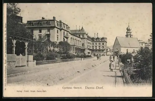 AK Davos-Dorf, Partie mit Curhaus Seehof