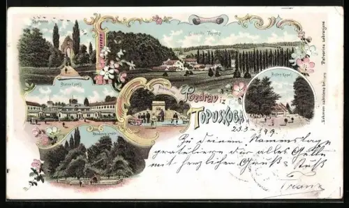 Lithographie Topusko, Blatna Kupelj, Opatovina, Benkovo v relo, Bistra kupelj