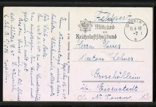 AK Oppeln, Sparkasse in der Hindenburgstrasse