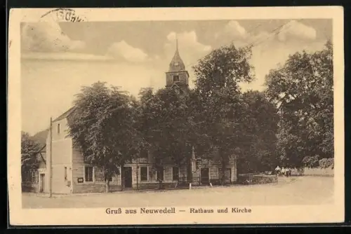 AK Neuwedell, Rathaus und Kirche
