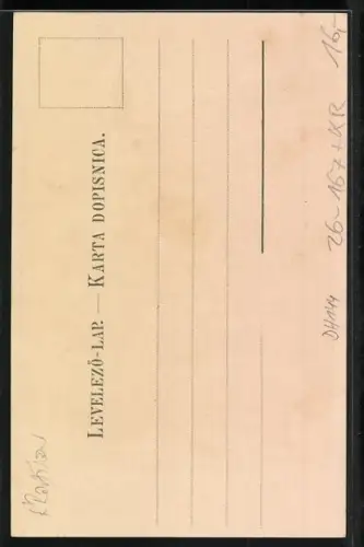 Künstler-AK Raoul Frank: Krapina Töplitz, Teilansicht mit Kirche