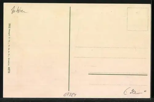 AK Lavrana, Strassenpartie mit Bäckerei Vinzenz Blaschke