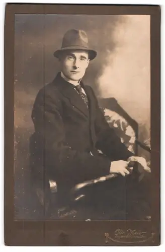 Fotografie Otto Meier, Dippoldiswalde, Erich im Jahr 1919