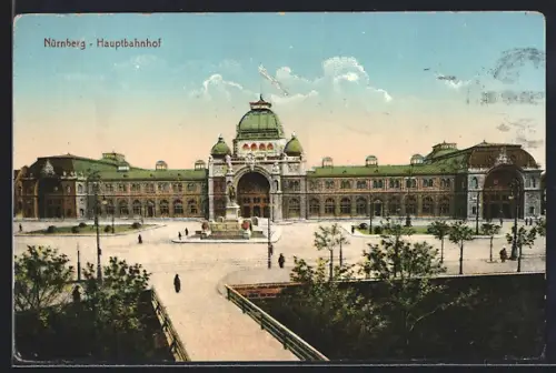 AK Nürnberg, Hauptbahnhof mit Anlagen