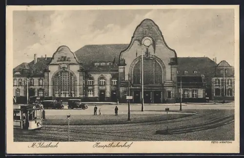 AK M.-Gladbach, Hauptbahnhof