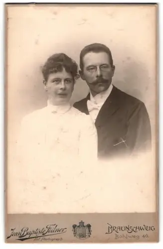 Fotografie Jean Baptiste Feilner, Braunschweig, Bohlweg 46, Porträt eines Paares