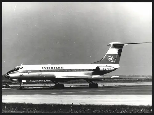 Fotografie Flugzeug Tupolev TU-134, Interflug Kennung DM-SCB
