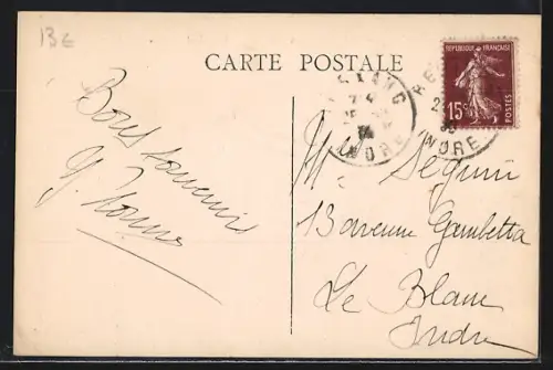 AK Reuilly /Indre, Rue de la Gare, Strassenpartie