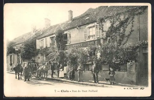 AK Cluis, Rue du Pont Paullard, Strassenpartie