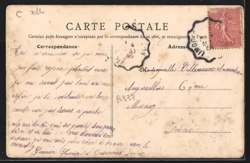 AK Cluis, Rue du Pont Paullard, Strassenpartie