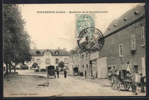 AK Aigurande /Indre, Quartier de la Gendarmerie