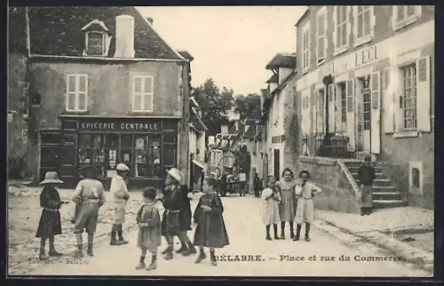 AK Bélabre, Place et Rue du Commerce, Hotel de l`Ecu