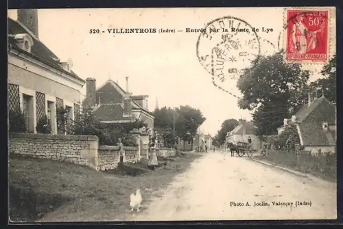 AK Villentrois /Indre, Entrée par la Route de Lye
