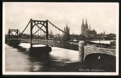 AK Köln a. Rh., Hängebrücke