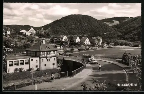 AK Heimbach /Eifel, Brücke und Ortsansicht