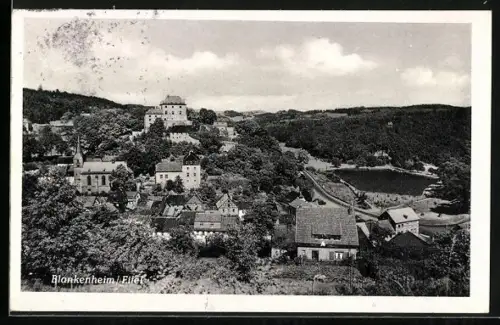 AK Blankenheim /Eifel, Burg, Kirche, Ortsansicht