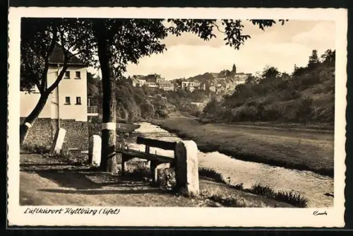 AK Kyllburg /Eifel, Blick auf Stadt und Kylltal