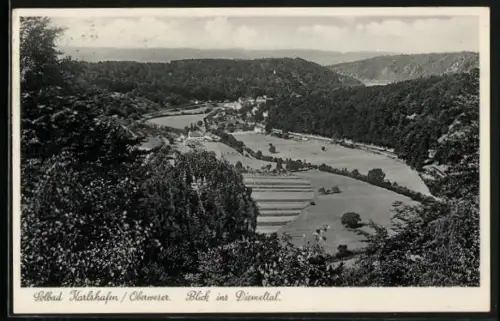 AK Bad Karlshafen /Oberweser, Blick ins Diemeltal
