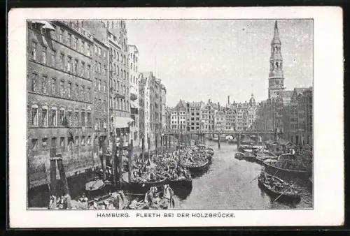 AK Hamburg, Fleeth bei der Holzbrücke