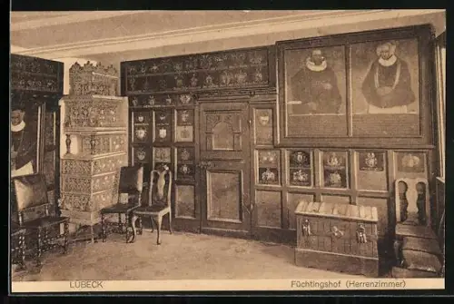 AK Lübeck, Füchtingshof Herrenzimmer